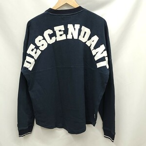 261707【サイズ1】DESCENDANT Ron Herman CETUS JERSEY アーチロゴ 長袖 Tシャツ ネイビー ディセンダント ロンハーマン