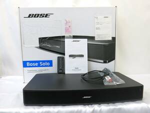 １円～　BOSE　ボーズ　【Solo】　TV SoundSystem　中古　音出し確認済　TVスピーカー　ソロ　リモコン・説明書・箱あり　