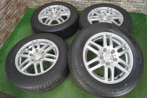 良品★LEBEN 6J+43 5H114.3★85%山★2022年★Goodyear RVF02 195/65R15 ヴォクシー セレナ ノア エスクァイア プレマシー リーフ アクセラ