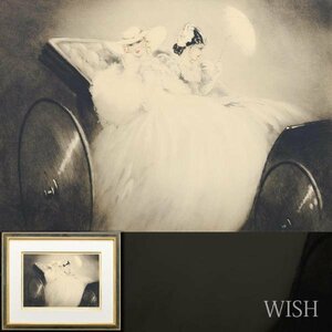 【真作】【WISH】ルイ・イカール Louis Icart「シャンゼリゼ通り」銅版画 10号大 直筆サイン ◆美人 　　〇フランス美人画巨匠 #24053179