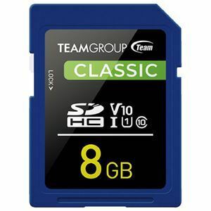 【新品】TEAM SDHCカード UHS-I U1 8GB TSDHC8GIV1001