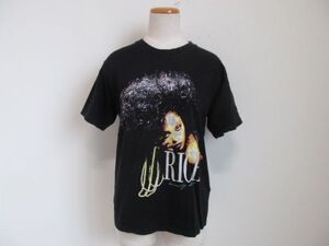 (58816)JOYRICH　ジョイリッチ　レディース　コットン100％　半袖　プリント　Tシャツ　カットソー　M　ブラック　USED