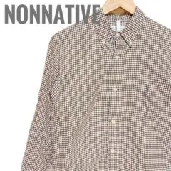 nonnative ノンネイティブ 長袖 シャツ ギンガムチェック ボタンダウン