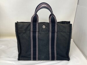 ◆HERMES エルメス トートバッグ フールトゥPM 黒系 ブラック 中古◆15424★