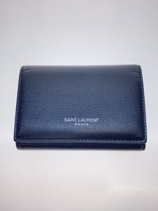 SAINT LAURENT◆CLASSIC KEY CASE/キーケース/レザー/BLK/CFP485634