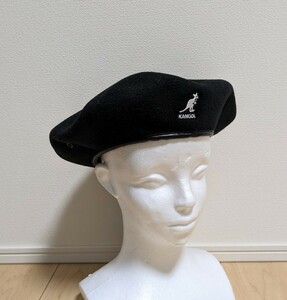 L 新品 KANGOL SMU WOOL BIG MONTY ハンチング キャップ K3332SM カンゴール モンティベレー ベレー帽 ブラック 黒 男女兼用 ハンチング