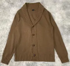 OLD GAP ショールカラー ウール カーディガン　胡桃ボタン　キャメル　M