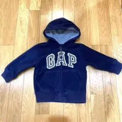 サイズ90 GAP ネイビー フリースジャケット