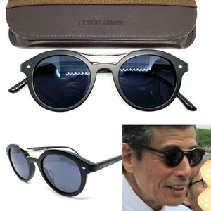 あぶない刑事 舘ひろし着用モデル Giorgio Armani サングラス メガネ 眼鏡 フレーム ジョルジオアルマーニ 純正ケース 230328