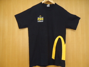 即決　ハワイ　マクドナルド　スタッフ　Ｔシャツ　黒色　Ｍ