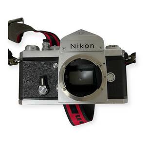 【中古品】Nikon F アイレベル シルバー ニコン レンズ: Nikon NIKKOR 35mm 1:2 フィルムカメラ 箱無し 本体のみ hiL5279RO