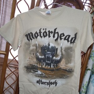 【服飾】 MOTORHEAD モーターヘッド AFTERSHOCK アフターショック Sサイズ 着丈約67cm 身幅約45cm 当時物　ビンテージ　レア