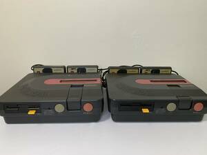 SHARP シャープ ツインファミコン 前期型 AN-500B FC TWIN FAMICOM 本体 2台まとめ 昭和レトロ ビンテージ 中古 ジャンク 現状品