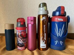 ３　水筒　ウォーターボトル　Skater　Cars　THERMOS　Charger　５本set