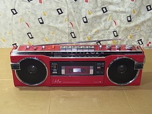 三洋電機　SANYO【MR-U4SF】メタル対応 おしゃれなラジカセ「ベルト交換済み」FM76～108MHzまで受信可能 管理 24100319