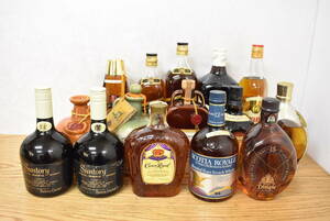 1000円～!!【未開栓】ウイスキー 15本まとめ SUNTORY Reserve / JOHNNIE WALKER / Ballantine / GOLD TASSEL / TULLAMORE DEW 他 K753