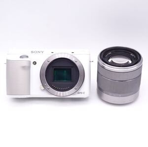 【動作確認済】 SONY α NEX-F3 E 3.5-5.6/18-55 OSS ミラーレス 一眼カメラ ズームレンズキット ソニー ホワイト 