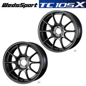 送料無料 ウェッズ WedsSport TC105X 8J-17 +38 5H-114.3 (17インチ) 5H114.3 8J+38【2本セット 新品】