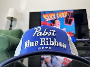 USA 企業Pabst Blue Ribbon BEERキャップ　ブルー