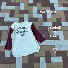 WAREHOUSE ツートン　7部袖　ベースボール　Tシャツ　カットソー　古着