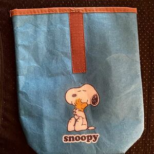 ★未使用★PEANUTS★保冷保温アルミバッグ★マジックテープ★ミニ、小さめサイズ★SNOOPY、スヌーピー★送料￥140〜★