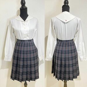 梅花中学校■女子■制服■学生服■セーラー服■冬服■チェック柄■コスプレ■大阪府■A-7