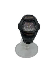 CASIO◆ソーラー腕時計・G-SHOCK/デジアナ/BLK/BLK//