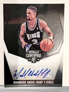 Mirror/49枚限定 Auto 15 Panini Mahmoud Abdul-Rauf マクムード アブドゥル ラウーフ NBA サイン ユニフォーム MIP Big3 京都ハンナリーズ