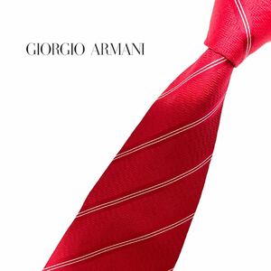 GIORGIO ARMANI ネクタイ レジメンタル柄 ジョルジオアルマーニ USED 中古 m166