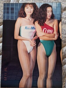 Kissmint　comesta レースクイーン　ハイレグ　1992年 東京　イベント撮影会　生写真　極美品　超希少