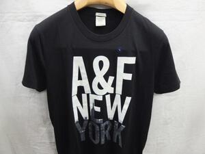 送料無料！半袖Ｔシャツ　ロゴプリント　天竺　Ｓサイズ　黒　Ａｂｅｒｃｒｏｍｂｉｅ＆Ｆｉｔｃｈ★OUTLET未使用格安！