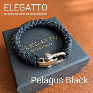 ELEGATTO エレガット ブレスレット Pelagus Black Mサイズ