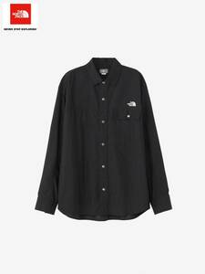 THE NORTH FACE L/S Nuptse Shirt Black ザ ノースフェイス ロングスリーブ ヌプシ シャツ（ユニセックス）ブラック／黒 NR11961-K／L