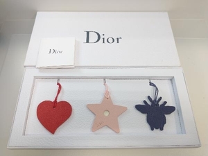 Christian Dior クリスチャン ディオール ノベルティ バッグチャーム 3点セット ハート スター ビー 星 蜂 非売品