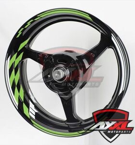 AXXL SP2 27色 リムステッカー ZX25R H2 NINJA250R ER6 NINJA650 NINJA400R ニンジャ ZR7 Z750 GPZ750 D-トラッカー バリオス SL ZXR