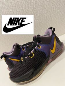 ★NIKE★ナイキ★LEBRON WITNESS VII EP★レブロンウィットネス7EP★DM1122-002★スニーカー★ブラック×パープル★黒×紫★US11★29.0cm★