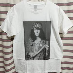 パティスミス Patti Smith BIGプリント バンドTシャツ【Lサイズ】b★新品 70