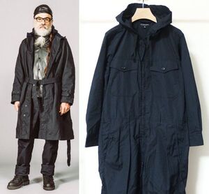 17AW Engineered Garments エンジニアードガーメンツ Winston Suit PC Poplin ジャンプスーツ オールインワン XS ダークネイビー