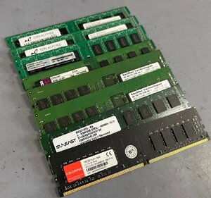 １円スタート　 中古デスクパソコン用メモリ　DDR3 4GB×4/8GB×1　DDR4 8GB×2 16GB×1 　1600/2400/2666　まとめ8枚 　ジャンク品