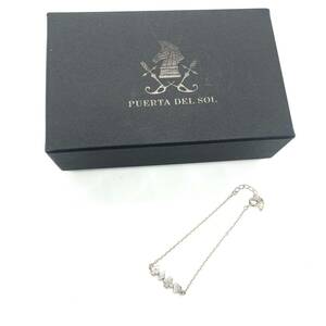 PUERTA DEL SOL プエルタデルソル 約2.0g トランプスート XOXO SILVER925 シルバー チェーン ブレスレット ブランドアクセサリー 銀製 小物