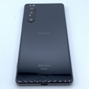 【中古】【docomo】○Xperia 1 II (SO-51A)(Black)/SIMロック解除済 【訳アリ品/画面焼き付き有】[249008257209]