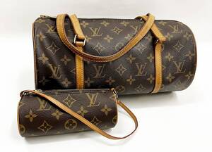 【202-2】ルイ・ヴィトン LOUIS VUITTON モノグラム パピヨン M51365 ポーチ付き【菊地質店】