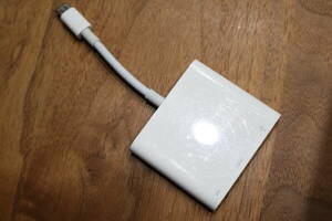 [中古動作品] Apple純正 USB-C Digital AV Multiport Adapter A2119 MUF82ZA/A デジタル AV マルチアダプタ S