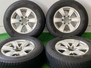 【美品 バリ溝スタッドレス！】RoadMax MUD RANGER 17in 7.5J+25 PCD139.7 ZEETEX WQ1000 265/65R17 ランクル プラド ハイラックス サーフ