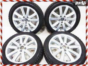 VW純正 BBS製 RD254 ワーゲン ゴルフ 6 VI 17インチ 7.5J +47 5穴 PCD112 スタッドレス 225/45R17 4本 3C0601025J イオス パサート