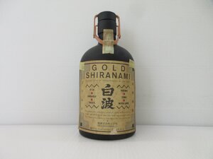 薩摩酒造 ゴールド白波 GOLD 720ml 35% 米焼酎 本格焼酎 未開栓 古酒 ※ラベル剥がれ(テープ留め)/B39834