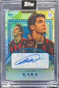 ブラジル限定 2023-24 TOPPS SELECAO KAKA AC MILAN AUTO ※/5 カカ ACミラン 直筆サイン 5枚限定