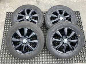 lala Palm 165/65R14 4.5J +43 PCD100 2023年製 アルミホイール4本セット