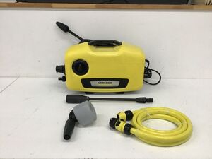 ●代EB257-140【通電確認済】KARCHER ケルヒャー 庭用高圧洗浄機 K2 サイレント 1.600-920.0 イエローカラー 電動工具セット /y