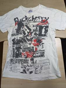 【服飾】 ビンテージ レア Tシャツ バンド バックチェリー Buckcherry 2009 ツアー 白 サイズなし